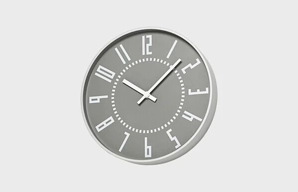 Lemnos eki clock 掛鐘（Gray 灰色）